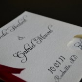 Elegant Square Wedding Program