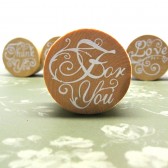 FOR YOU Wood Mounted Rubber Stamp