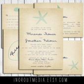 Rustic Beach Wedding suite - The Starfish - beach wedding, seaside wedding, nautical wedding