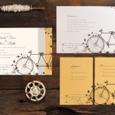 Tandem Bicycle Wedding Invitation