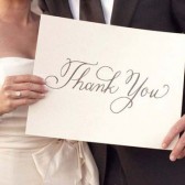Calligraphy Thank You Sign
