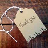 Kraft Thank You Gift Tags