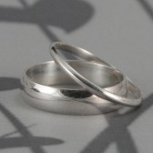 Through Thick and Thin Wedding Band Set
