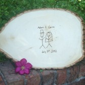 Tree Slice Guest Book