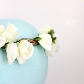 Ivory Blossom Flower Crown