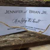 Tie the Knot Save the Date with Twine