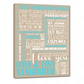 Custom Elite Wedding Typographic Wall Sign