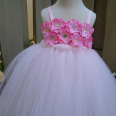 Pink Hydrangea flower girl tutu dress
