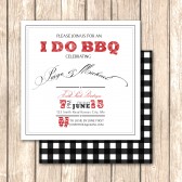 Elegant BBQ Rehearsal Dinner Invitation