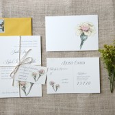 Vintage Inspired Floral Wedding Invitations
