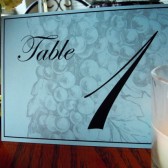 Vintage Vineyard Table Number Sign