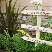 Wedding Directional Arrows Sign