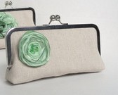 Bridesmaids clutch mint 