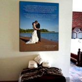 Wedding keepsake custom canvas art