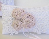 Shabby vintage chic ring pillow 