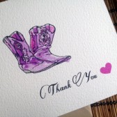 Country Wedding Thank You Card