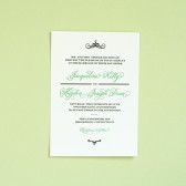 Whimsical Script Wedding Invitation