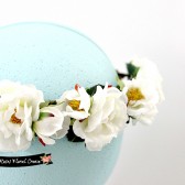 White Roses Bridal Floral Crown