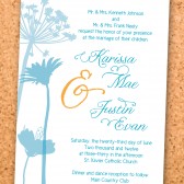 rustic wildflower invitation