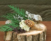 winter cedar grooms boutonniere