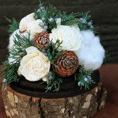 winter wedding cake topper