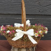 woodland flower girl basket