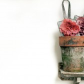 silk peony wristlet