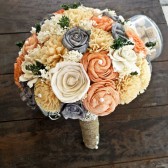 Alternative Wedding Bouquet - Sola flowers, Natural Bridal Bridesmaid Bouquet, Keepsake Bouquet