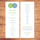 Printable Wedding Program
