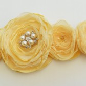 Yellow wedding sash 