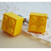 Yellow Lego Groomsmen Cufflinks