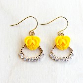 Whimsical Rhinestones Earrings.