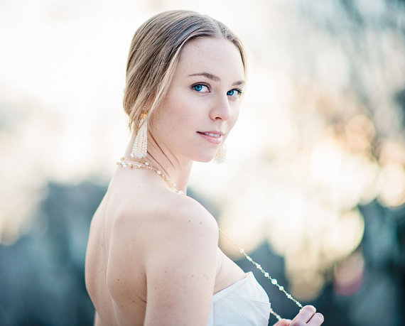 Downton Abbey Inspired Wedding - 1920s inspired wedding jewelry
