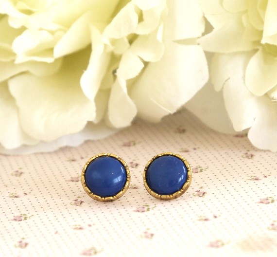 royal blue bridal earrings gold royal blue bridal earrings gold