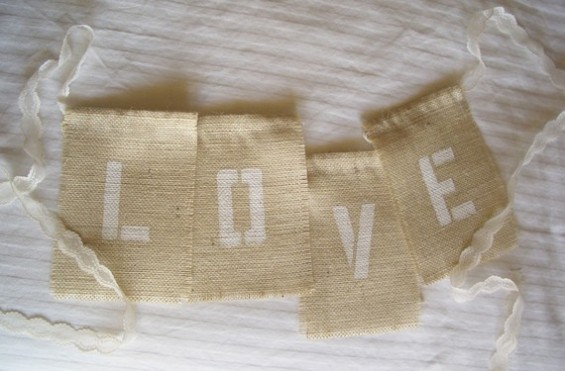 handmade wedding banner