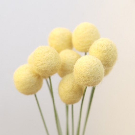 billy button bridal bouquet