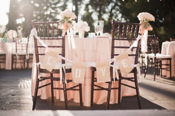 burlap and lace banner wedding banner