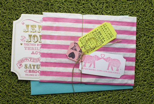 Ticket Wedding Invitations for a Whimsical Event