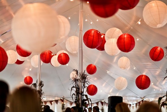 wedding tent lanterns