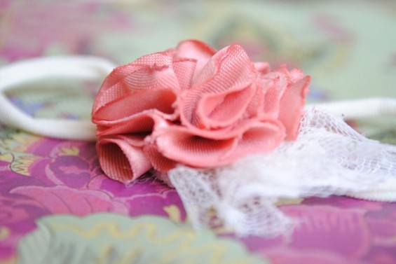 flower headband with tulle