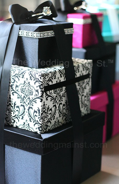 In fact this black damask card box below is our favorite