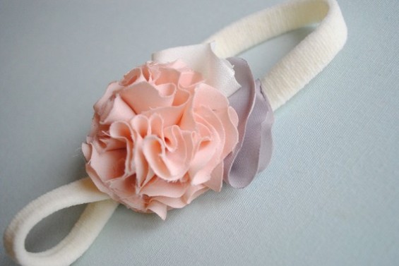simple ruffle headband for babies girls or adults