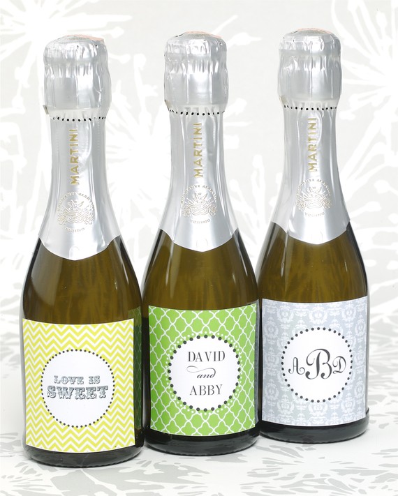 Champagne labels for wedding