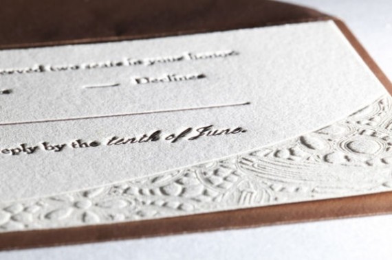 handmade wedding invitation