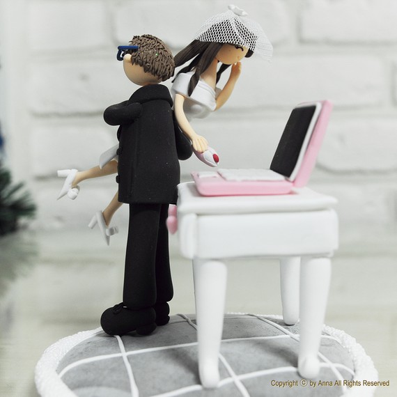  beginning with this cake topper for the bride who is addicted to wedding 