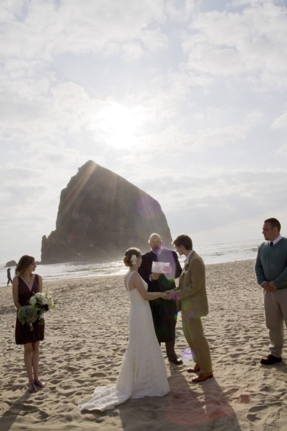 handmade beach wedding