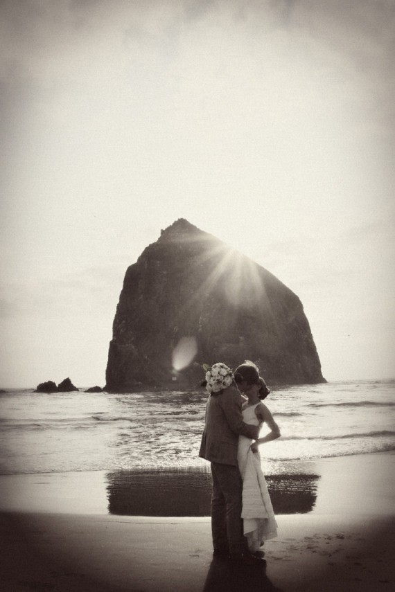 handmade beach wedding