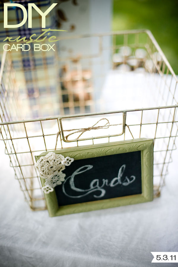  or for your bridal shower as a recipe card holder rustic card box