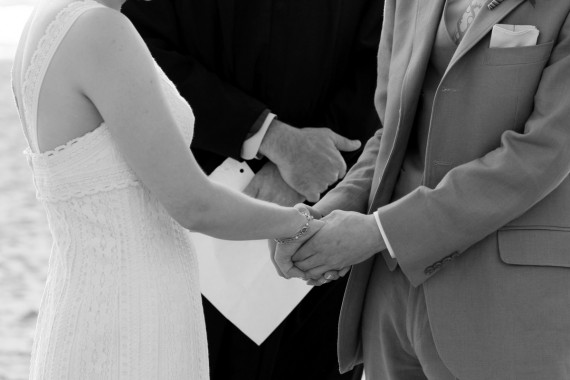 handmade beach wedding