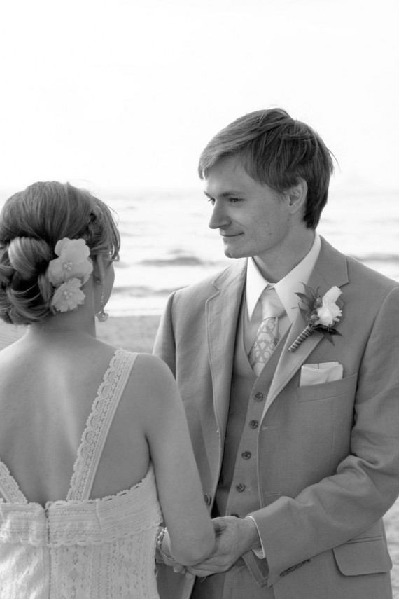 handmade beach wedding